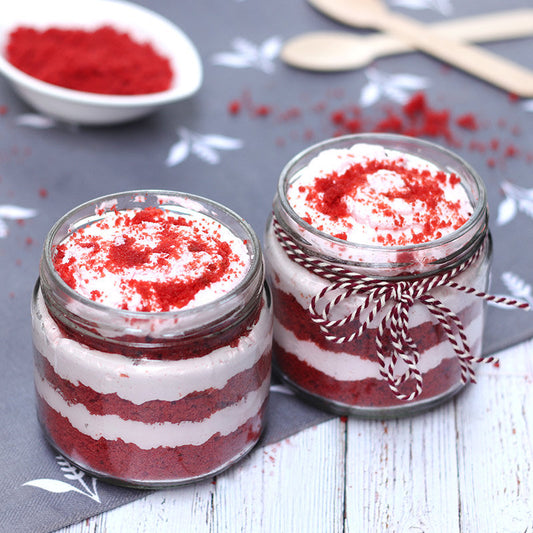 Red Velvet Jar Cake