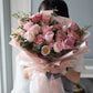 Hushed Adoration Pink Roses Bouquet