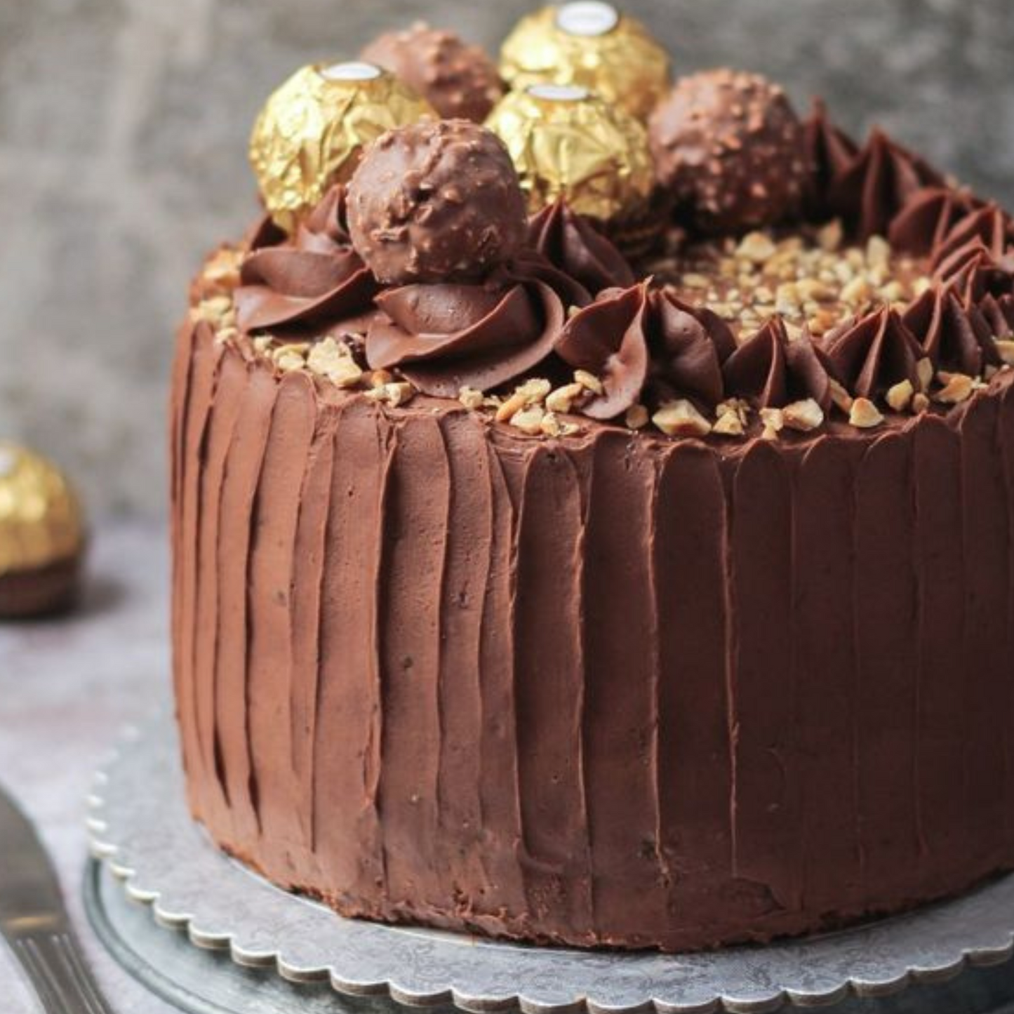 Ferrero Rocher Truffle Cake