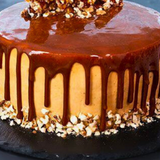 Heavenly Caramel Walnut Cake