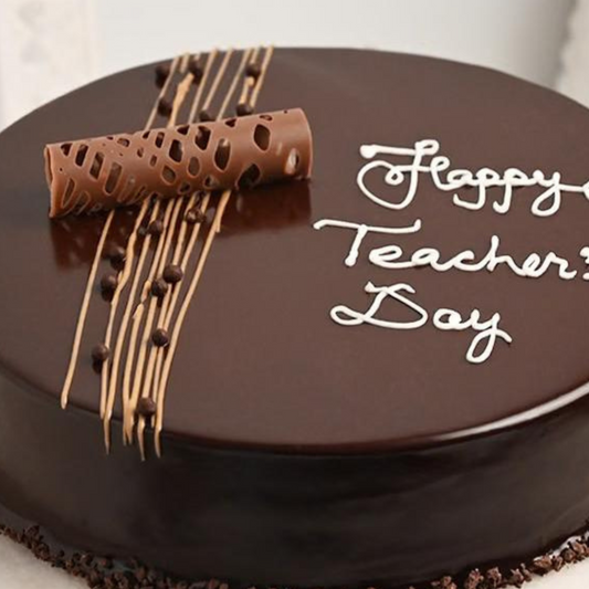 Happy Teacher's Day Chocolate Surprise Cake