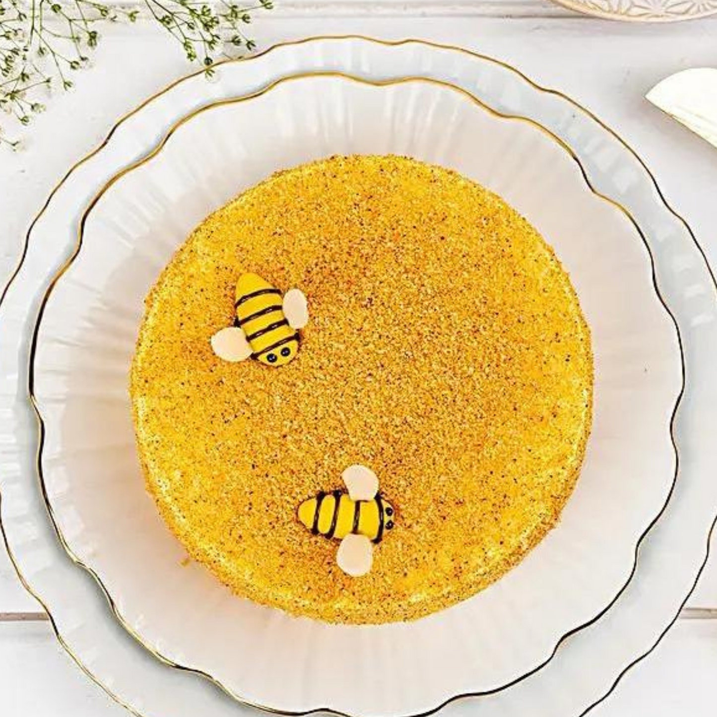 Honey Bee Butterscotch Cake