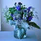 Serene Blue Bloom Vase