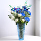 Serene Blue Bloom Vase