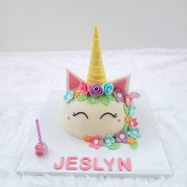 Unicorn Theme Truffle Cake