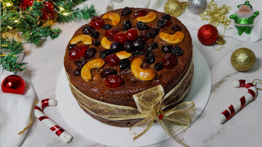 Eggless Plum Festive Cake