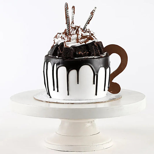 Frosty Mug Designer Black Forest Cake